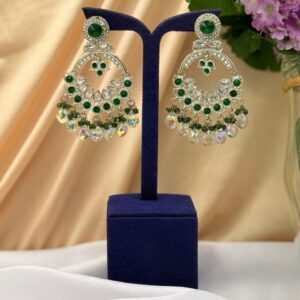 Earrings With  Stone & Beads