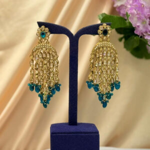 Earrings With  Stones & Beads