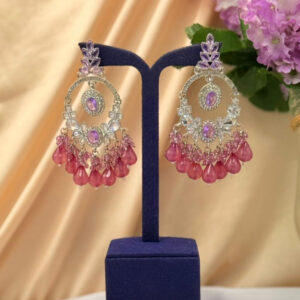 Earrings With  Stones & Beads