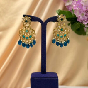 Earrings With  Stones & Beads
