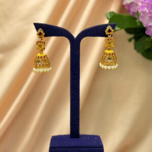 Multi Stone  Jhumka