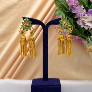 Earrings With Cascading Chain