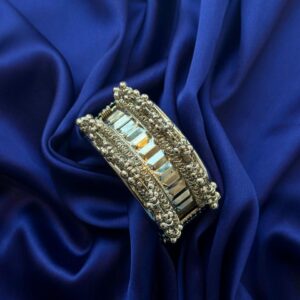 Beautiful Oxidized Kada With Beads